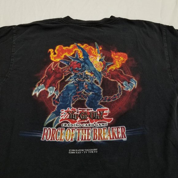 Vintage Yugioh Force of the Breaker Volcanic Doomfire T Shirt TCG Card  Medium